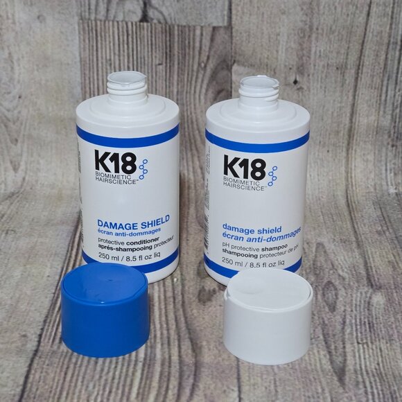 K18 Biomimetic Hairscience Damage Shield Shampoo & Conditioner Set 8.5 Oz NEW - Picture 4 of 5